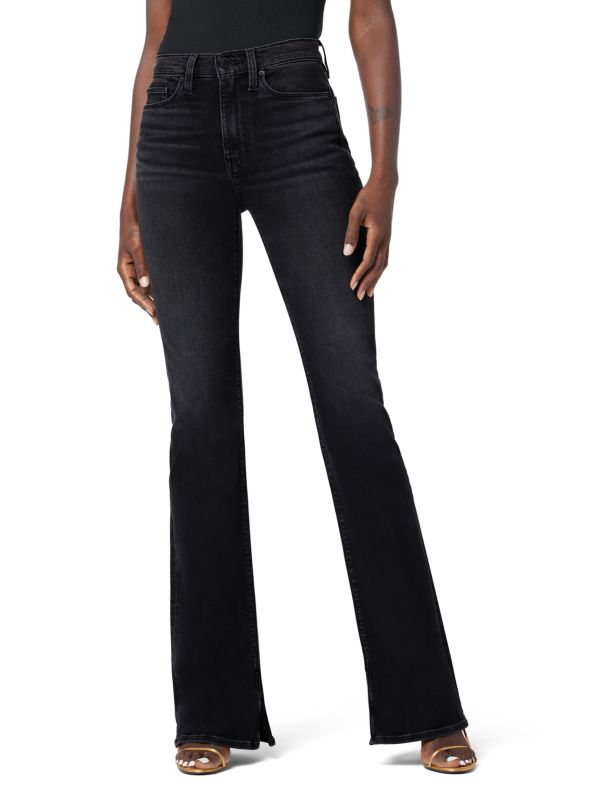 Hudson Barbara High-Rise Bootcut Slit Jeans